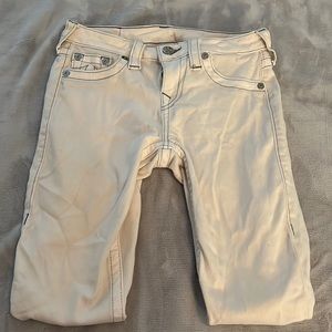 White womens true religion jeans